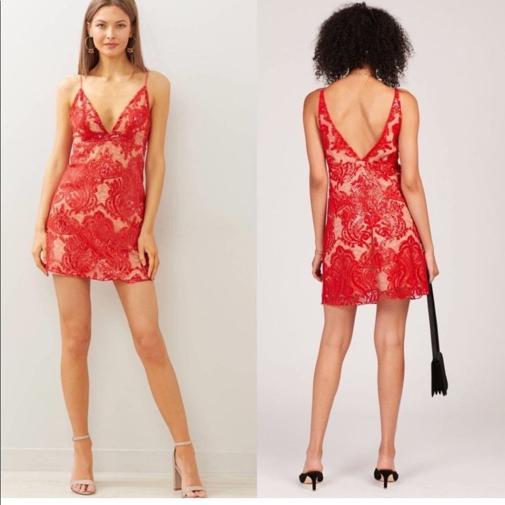 Free people night shimmer mini dress